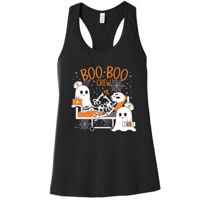 Halloween Boo Boo Crew Ghost Doctor Women's Racerback Tank