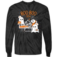 Halloween Boo Boo Crew Ghost Doctor Tie-Dye Long Sleeve Shirt