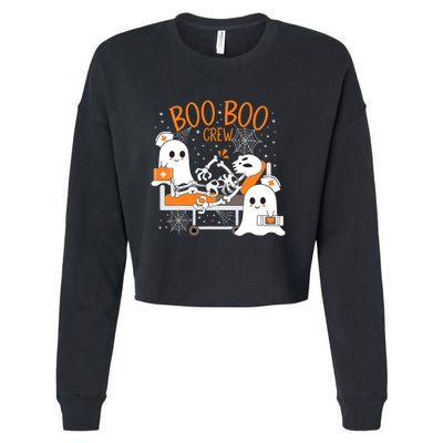 Halloween Boo Boo Crew Ghost Doctor Cropped Pullover Crew