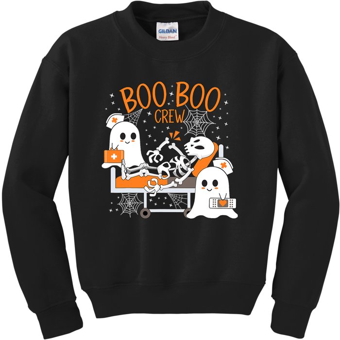 Halloween Boo Boo Crew Ghost Doctor Kids Sweatshirt