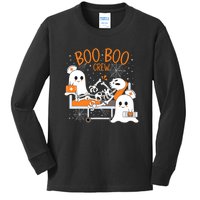 Halloween Boo Boo Crew Ghost Doctor Kids Long Sleeve Shirt