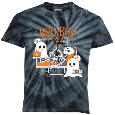 Halloween Boo Boo Crew Ghost Doctor Kids Tie-Dye T-Shirt