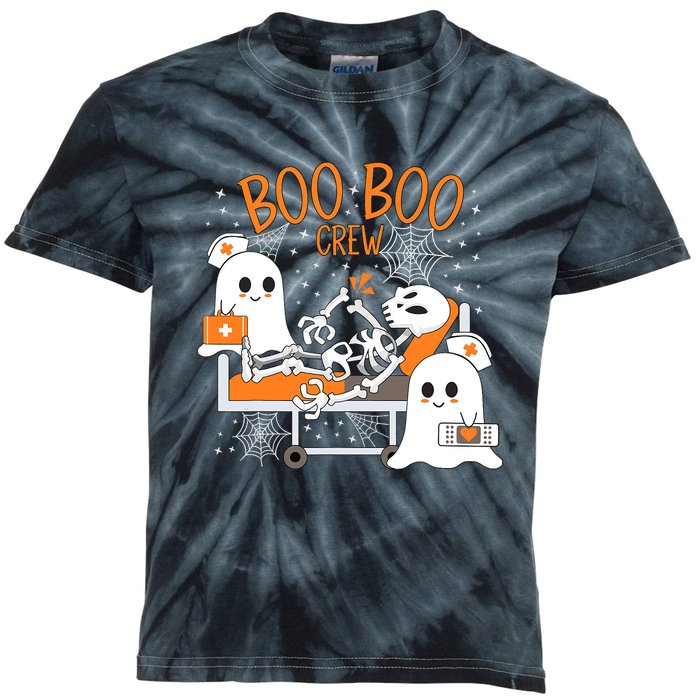 Halloween Boo Boo Crew Ghost Doctor Kids Tie-Dye T-Shirt