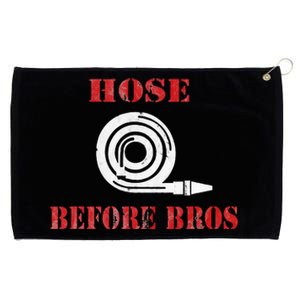 Hose Before Bros Gift For Firefighter Fire Chief Grommeted Golf Towel