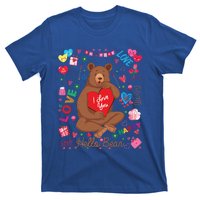 Hello Brown Bear Lover Notes Valentine's Day Gift T-Shirt