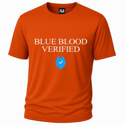 Huskie Blue Blood Verified Funny Cooling Performance Crew T-Shirt