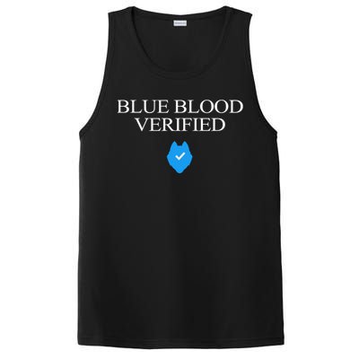 Huskie Blue Blood Verified Funny PosiCharge Competitor Tank