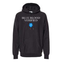 Huskie Blue Blood Verified Funny Premium Hoodie