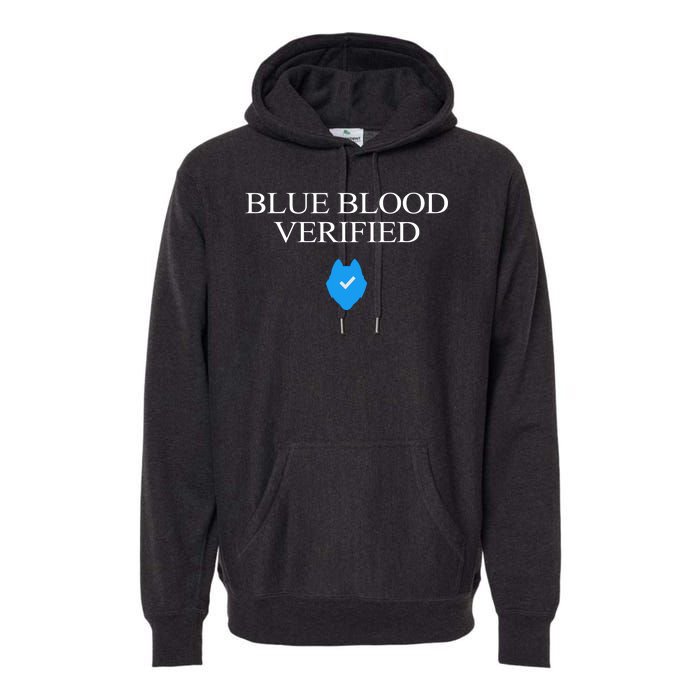 Huskie Blue Blood Verified Funny Premium Hoodie