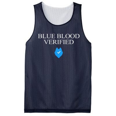 Huskie Blue Blood Verified Funny Mesh Reversible Basketball Jersey Tank