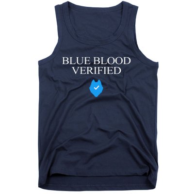 Huskie Blue Blood Verified Funny Tank Top