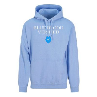 Huskie Blue Blood Verified Funny Unisex Surf Hoodie