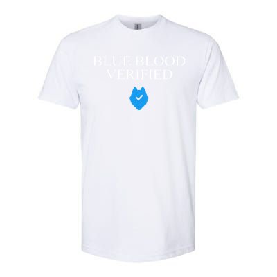 Huskie Blue Blood Verified Funny Softstyle CVC T-Shirt