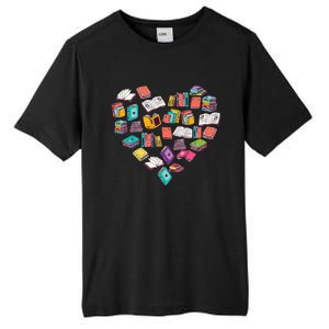 Heart Bookshelf Book Lover School Librarian Library Tall Fusion ChromaSoft Performance T-Shirt