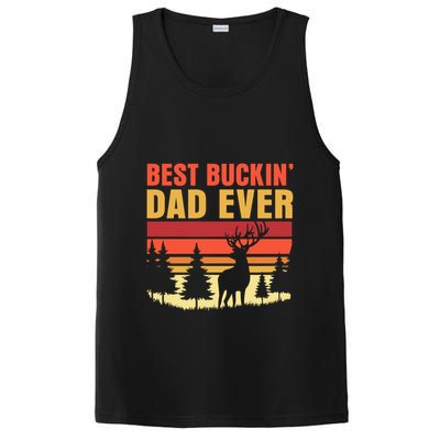 Hunting Best Buckin Dad Ever Deer Fathers Day Meaningful Gift PosiCharge Competitor Tank