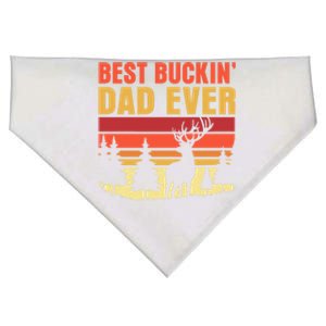 Hunting Best Buckin Dad Ever Deer Fathers Day Meaningful Gift USA-Made Doggie Bandana