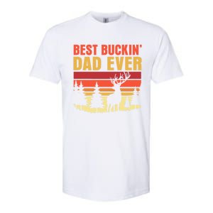 Hunting Best Buckin Dad Ever Deer Fathers Day Meaningful Gift Softstyle CVC T-Shirt