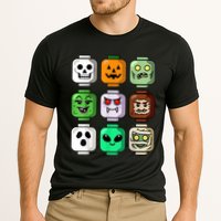 Halloween Building Brick Head Pumpkin Ghost Zombie Cooling Performance Crew T-Shirt