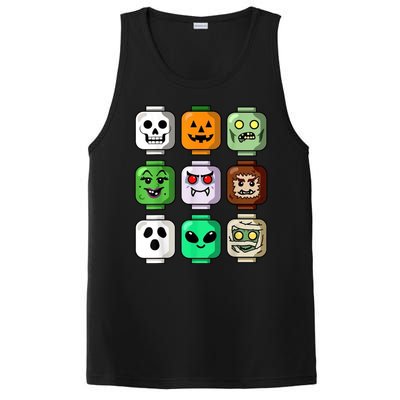 Halloween Building Brick Head Pumpkin Ghost Zombie PosiCharge Competitor Tank