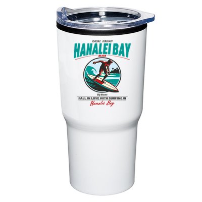 Hanalei Beach Bay Surfer Vintage Tumbler