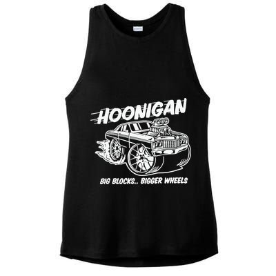 Hoonigan Big Blocks Bigger Wheels Ladies PosiCharge Tri-Blend Wicking Tank