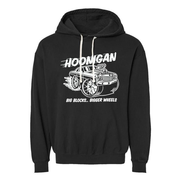 Hoonigan Big Blocks Bigger Wheels Garment-Dyed Fleece Hoodie