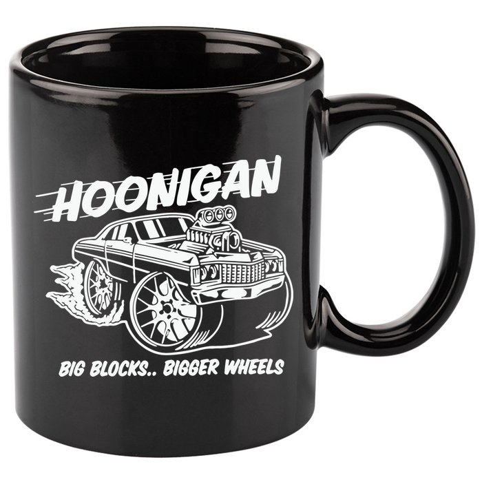 Hoonigan Big Blocks Bigger Wheels 11oz C Handle Ceramic Mug