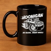 Hoonigan Big Blocks Bigger Wheels 11oz C Handle Ceramic Mug