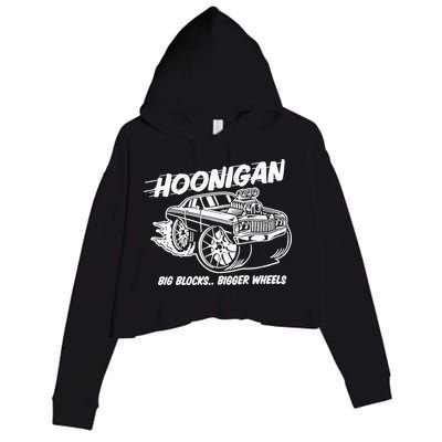 Hoonigan Big Blocks Bigger Wheels Crop Fleece Hoodie
