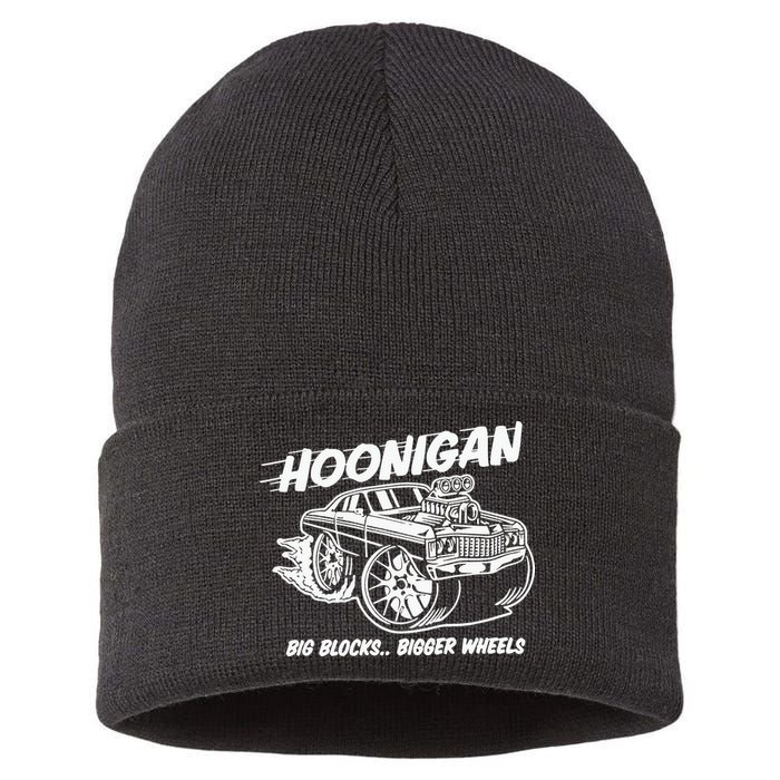 Hoonigan Big Blocks Bigger Wheels Sustainable Knit Beanie