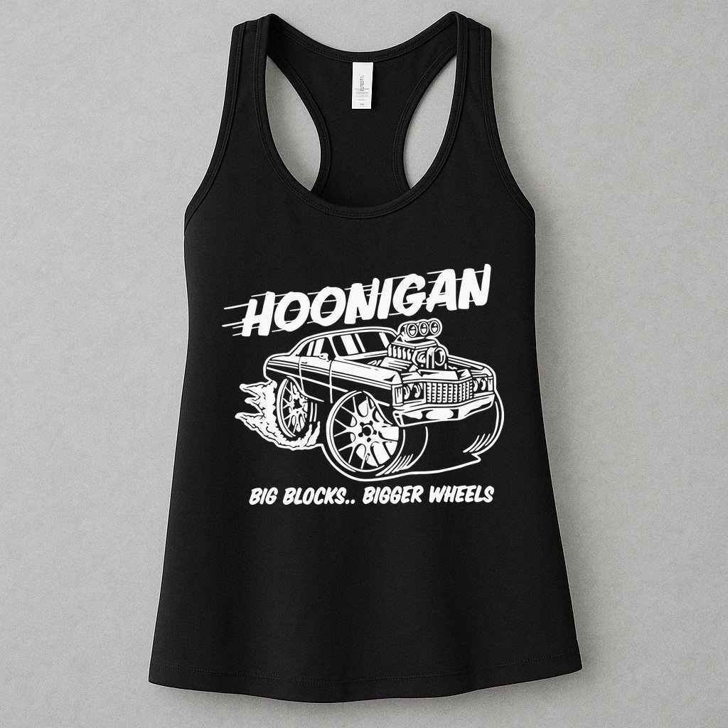 Hoonigan Big Blocks Bigger Wheels Womens Tank Top