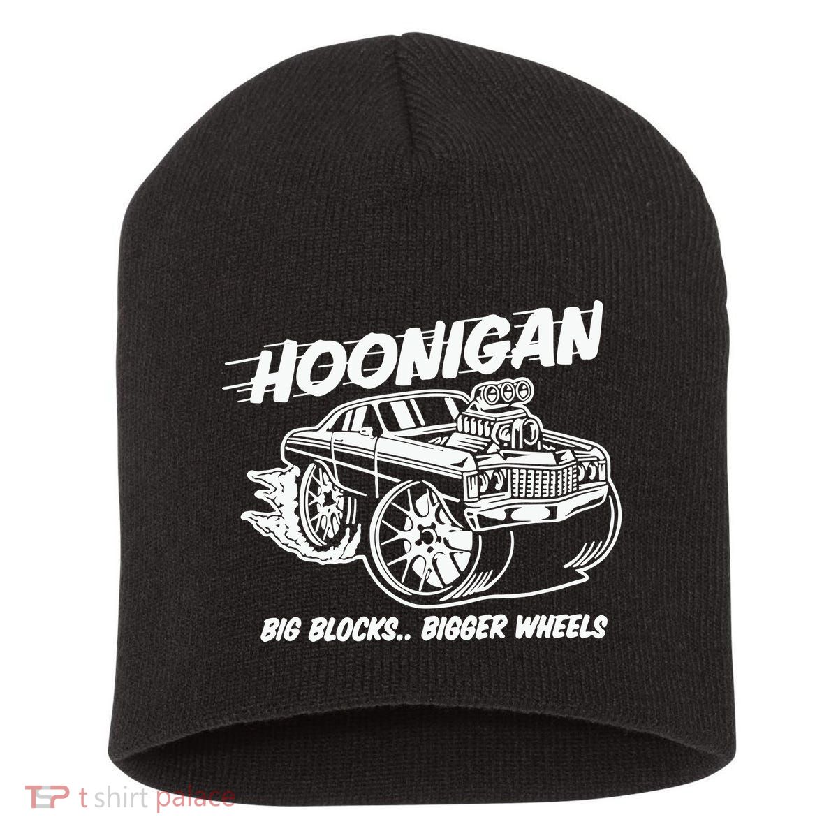 Hoonigan Big Blocks Bigger Wheels Short Acrylic Beanie
