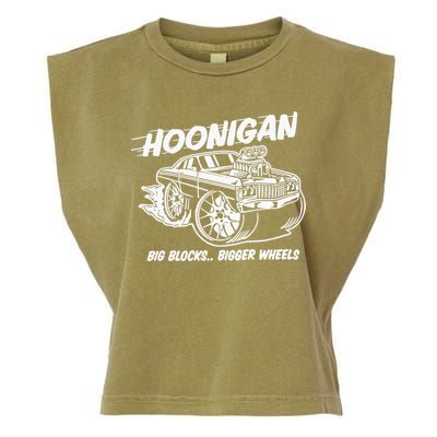 Hoonigan Big Blocks Bigger Wheels Garment-Dyed Women's Muscle Tee