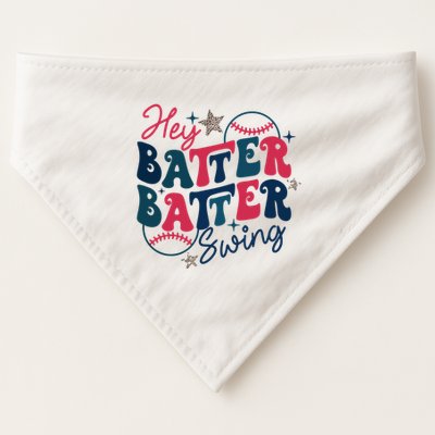 Hey Batter Batter Swing USA-Made Doggie Bandana