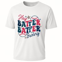 Hey Batter Batter Swing Cooling Performance Crew T-Shirt