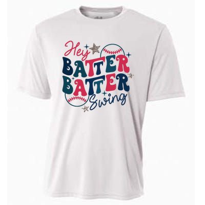 Hey Batter Batter Swing Cooling Performance Crew T-Shirt