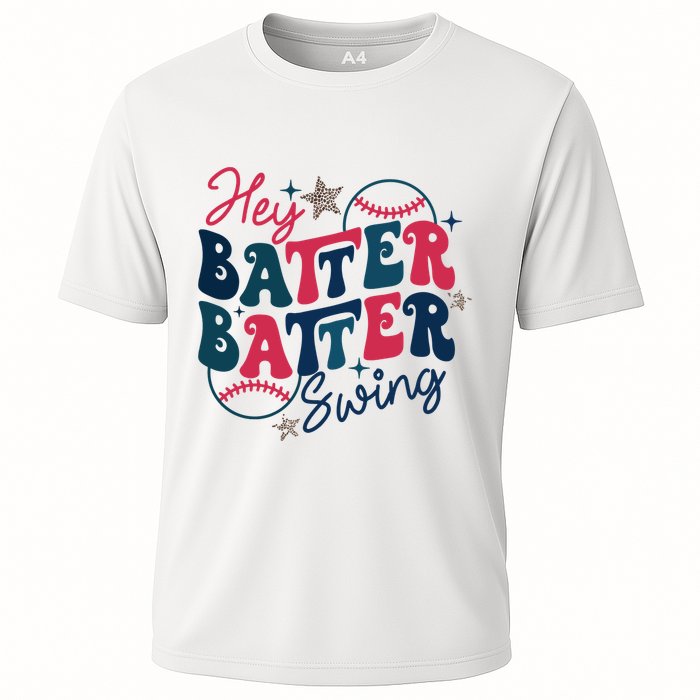 Hey Batter Batter Swing Cooling Performance Crew T-Shirt