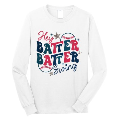 Hey Batter Batter Swing Long Sleeve Shirt