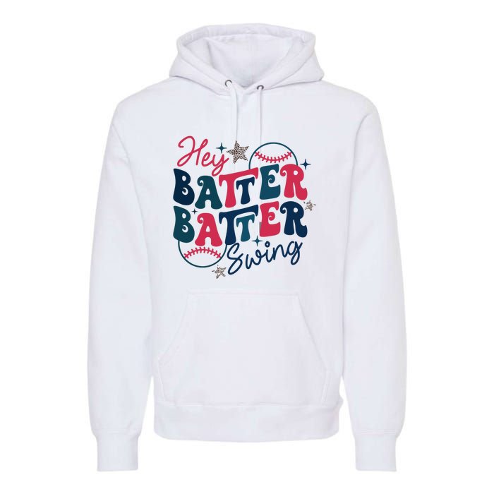 Hey Batter Batter Swing Premium Hoodie