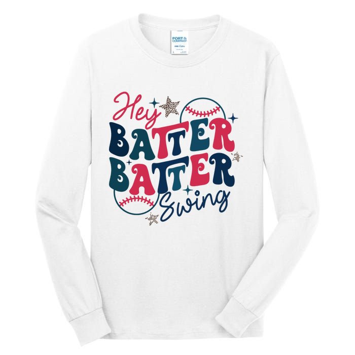 Hey Batter Batter Swing Tall Long Sleeve T-Shirt