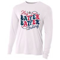 Hey Batter Batter Swing Cooling Performance Long Sleeve Crew