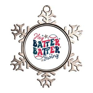 Hey Batter Batter Swing Metallic Star Ornament