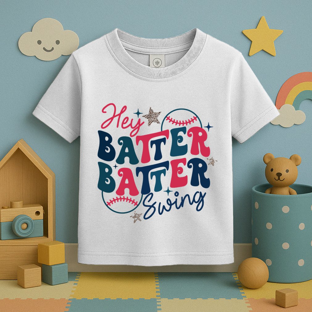 Hey Batter Batter Swing Toddler T-Shirt