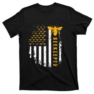 Honey Bee Beekeeping Flag US Beekeeper T-Shirt