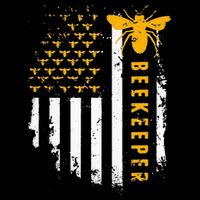 Honey Bee Beekeeping Flag US Beekeeper Poster