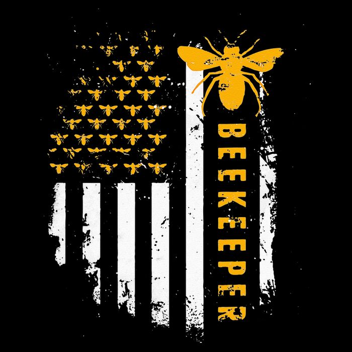 Honey Bee Beekeeping Flag US Beekeeper Poster