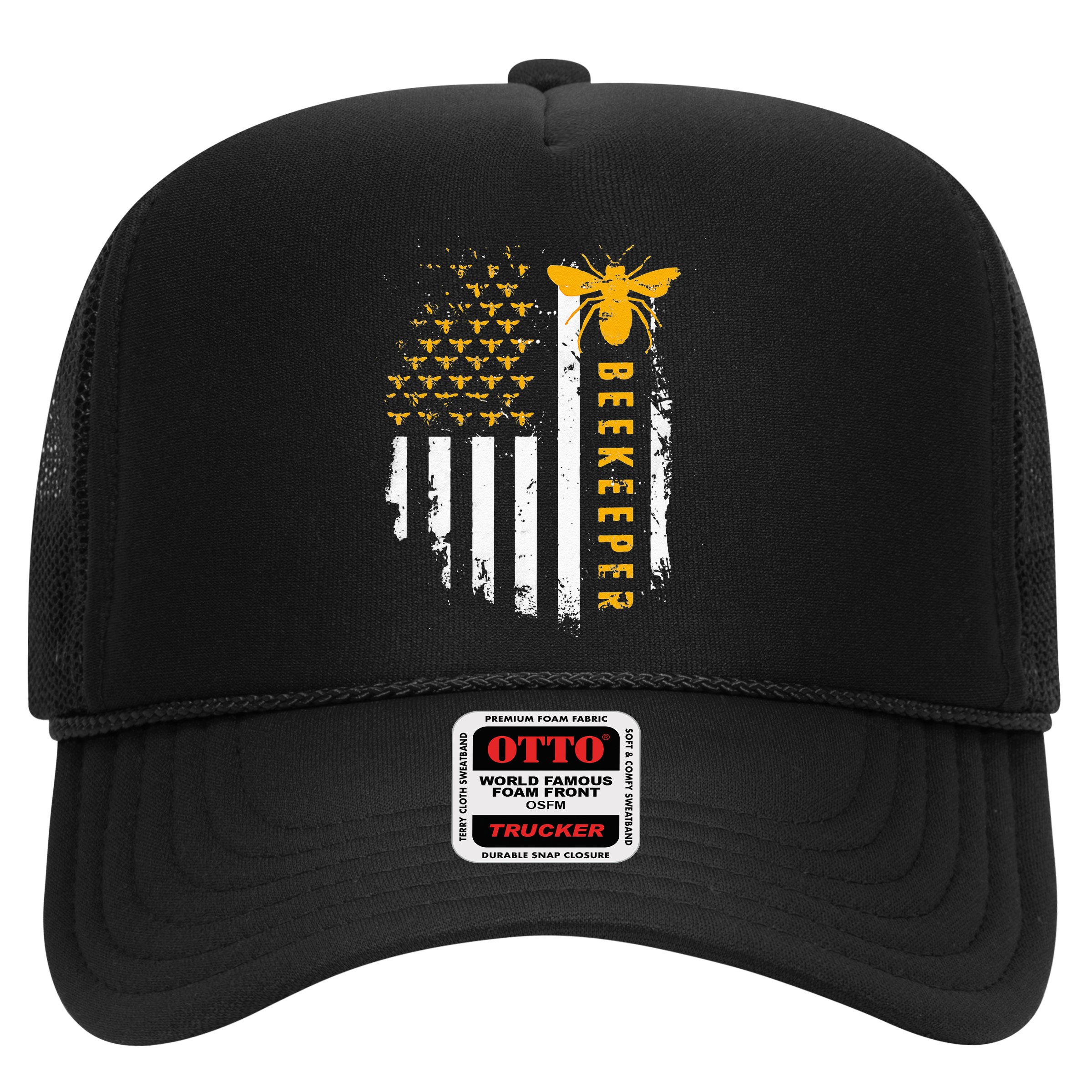 Honey Bee Beekeeping Flag US Beekeeper Hat