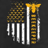 Honey Bee Beekeeping Flag US Beekeeper Golf Towel