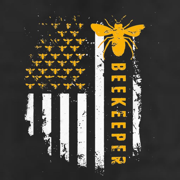 Honey Bee Beekeeping Flag US Beekeeper Golf Towel
