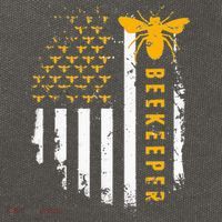 Honey Bee Beekeeping Flag US Beekeeper Cotton Canvas Backpack